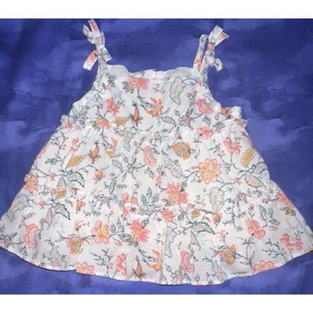Janie and‎ Jack 3 - 6 Months Layered Floral Dress or long top